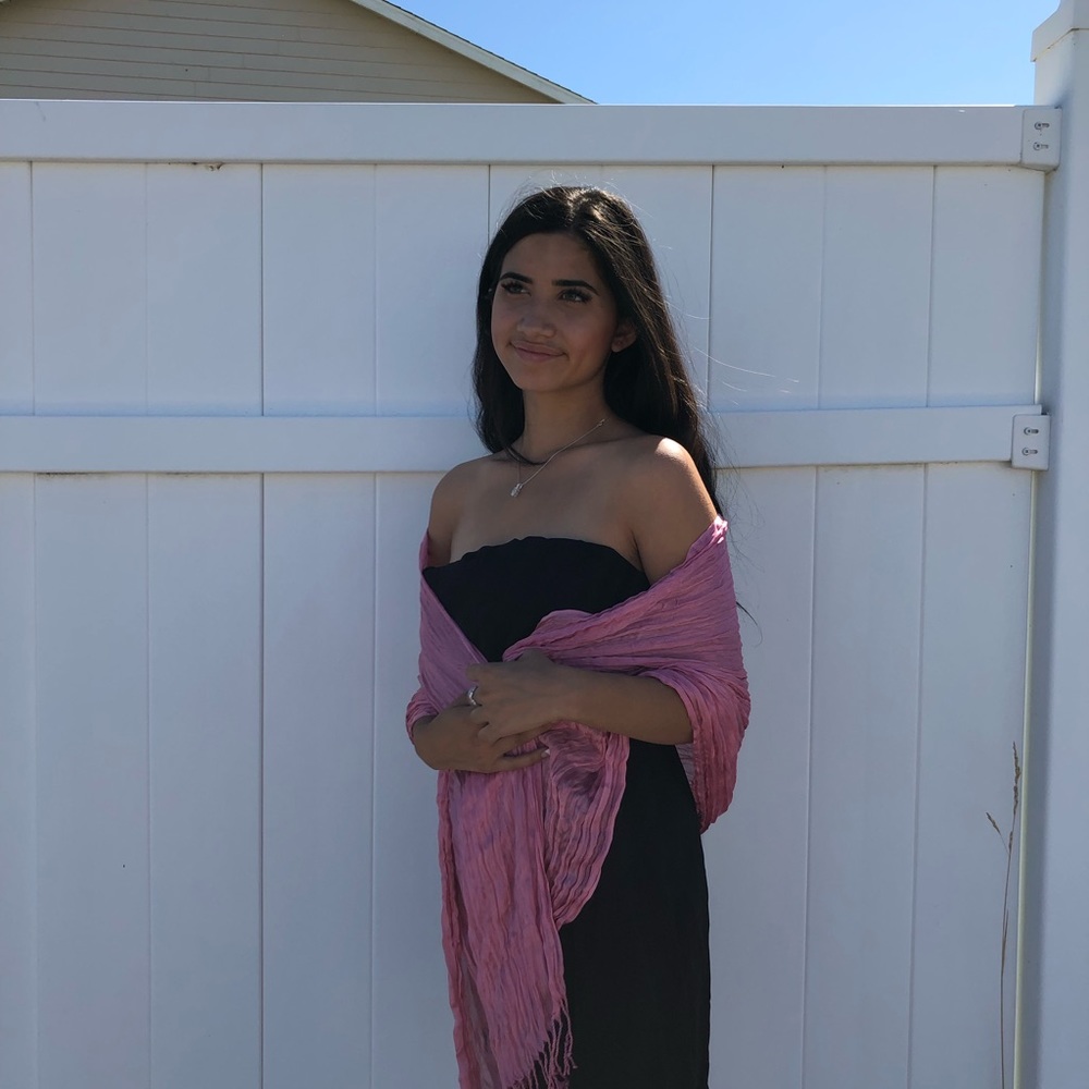 Pretty pink scarf